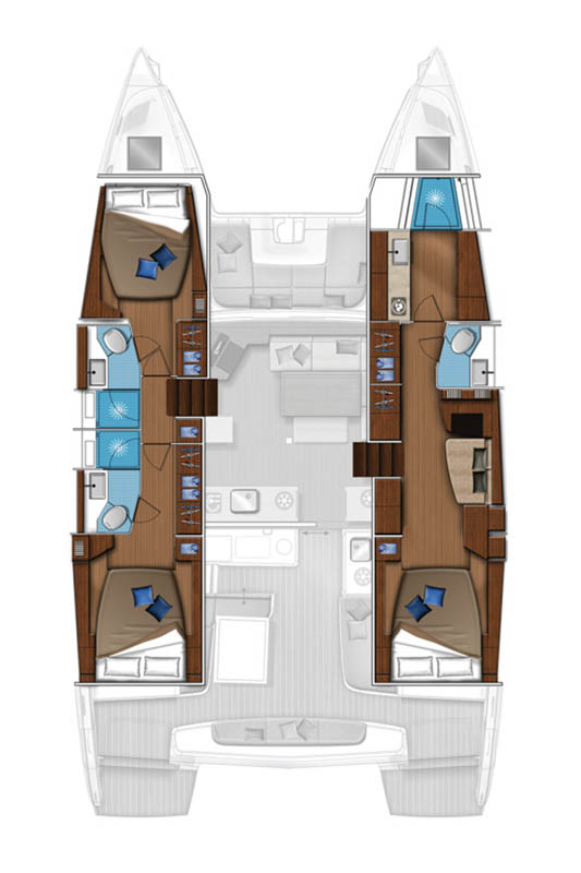 Lagoon 46 OW - 3 cab. — photo 33