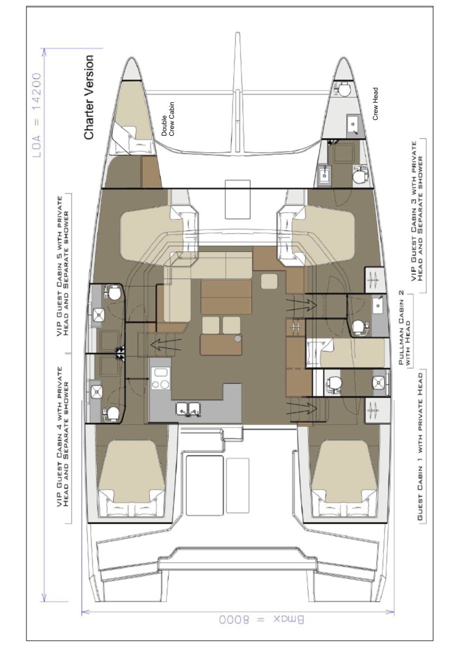 Dufour 48 Catamaran - 5 + 1 cab. — photo 2