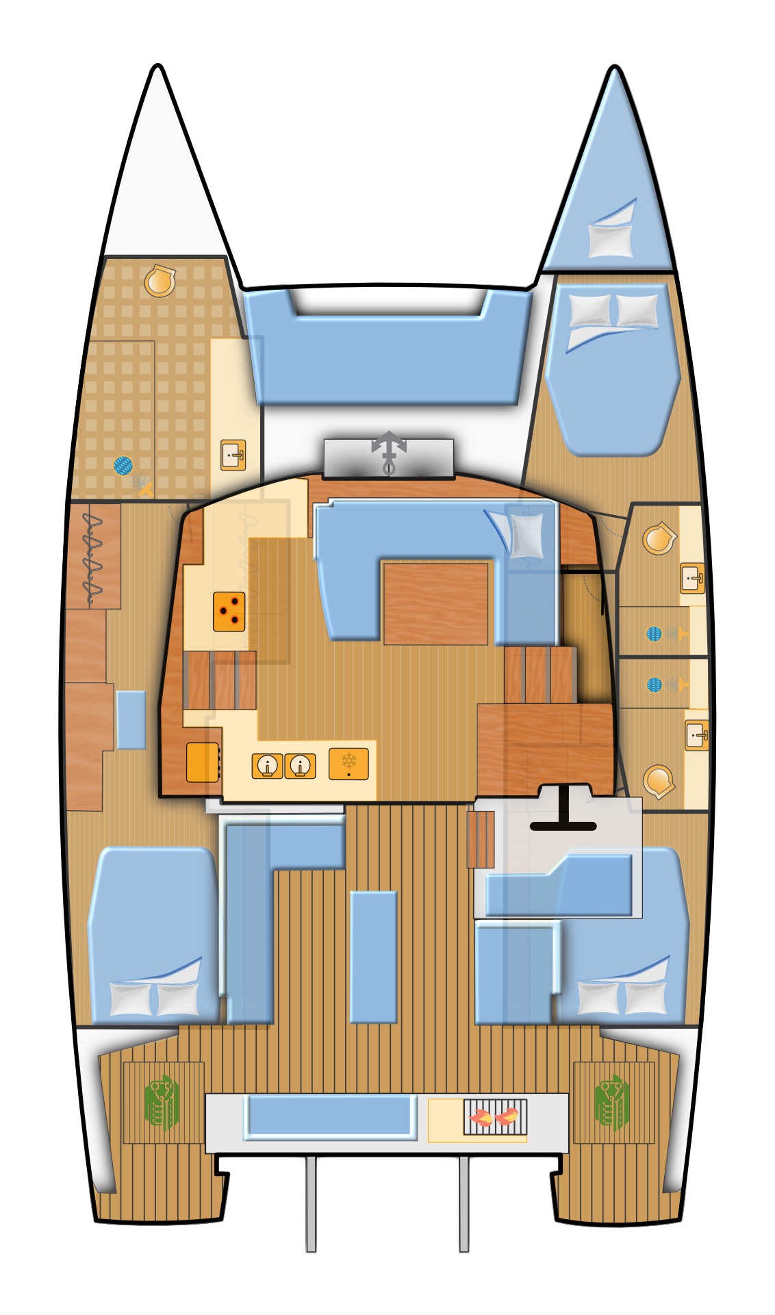 Fountaine Pajot Elba 45 - 3 cab. — photo 2