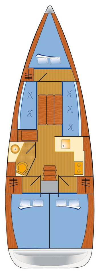 Sun Odyssey 349 - 3 cab. — photo 2
