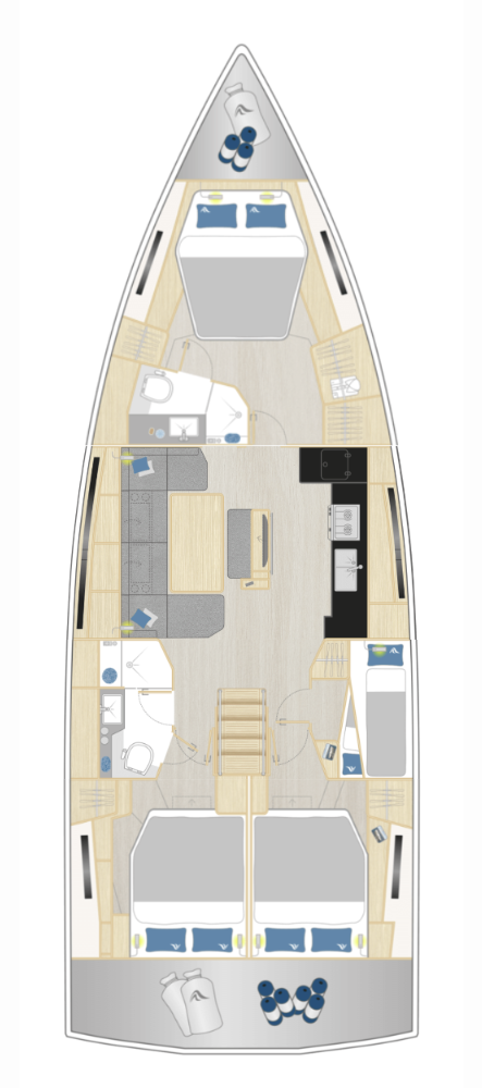 Hanse 460 - 4 cab. — photo 2