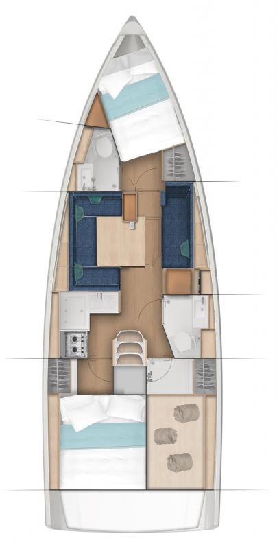 Sun Odyssey 380 - 2 cab. — photo 2