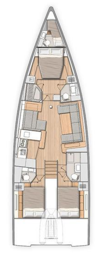 Oceanis 54 - 3 + 1 cab. — photo 2
