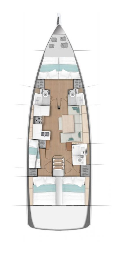 Sun Odyssey 490 - 5 cab. — photo 15