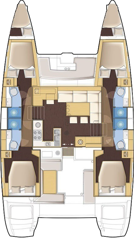 Lagoon 450 F - 4 + 1 cab. — photo 2