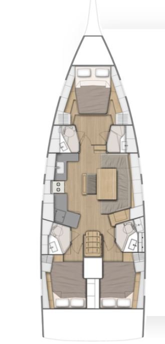 Oceanis 46.1 Performance Line - 3 cab. — photo 5
