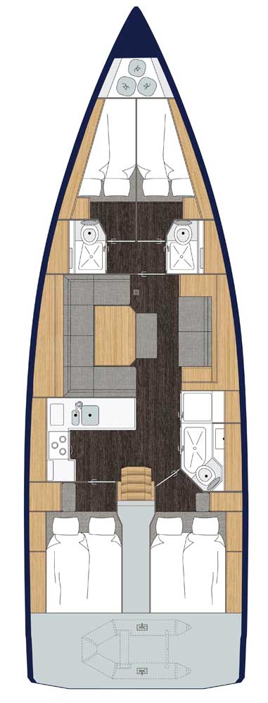Bavaria C45 - 4 cab. — photo 2
