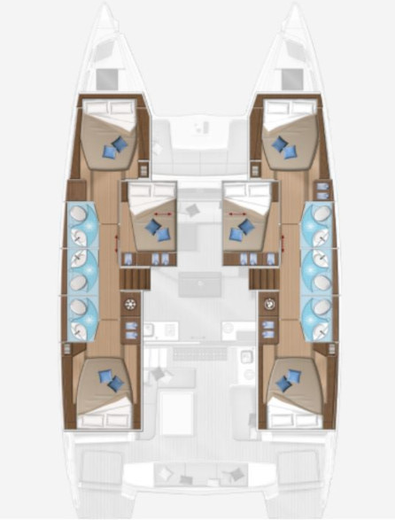 Lagoon 50 - 6 + 1 cab. — photo 47