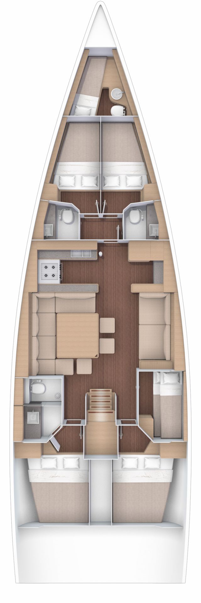 Dufour 56 Exclusive - 5 + 1 cab. — photo 2