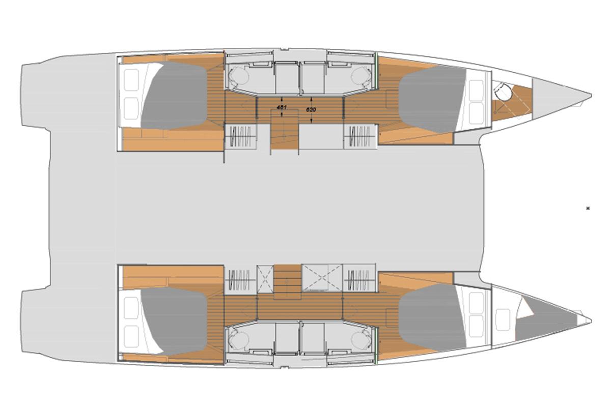 Fountaine Pajot Elba 45 - 4 cab. — photo 2