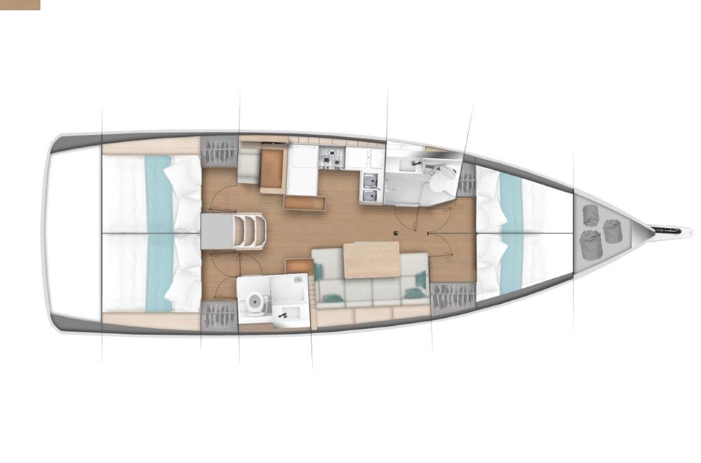 Sun Odyssey 440 - 4 cab. — photo 2