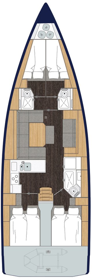 Bavaria C45 - 4 cab. — photo 2