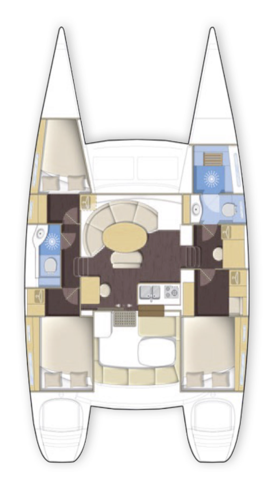 Lagoon 380 - 3 cab. — photo 2