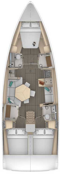 Dufour 44 - 3 cab. — photo 2