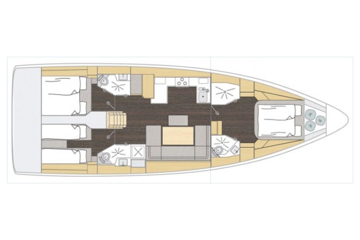 Bavaria C46 - 3 cab. — photo 2
