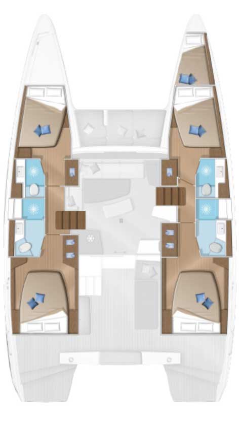 Lagoon 42 - 4 + 1 cab. — photo 2