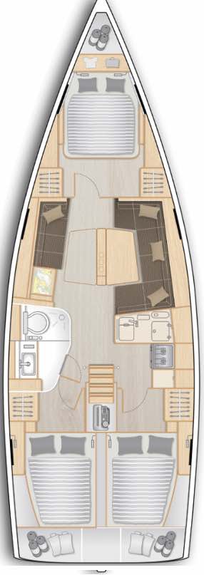 Hanse 418 - 3 cab. — photo 2