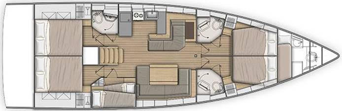 Oceanis 51.1 - 5 + 1 cab. — photo 2