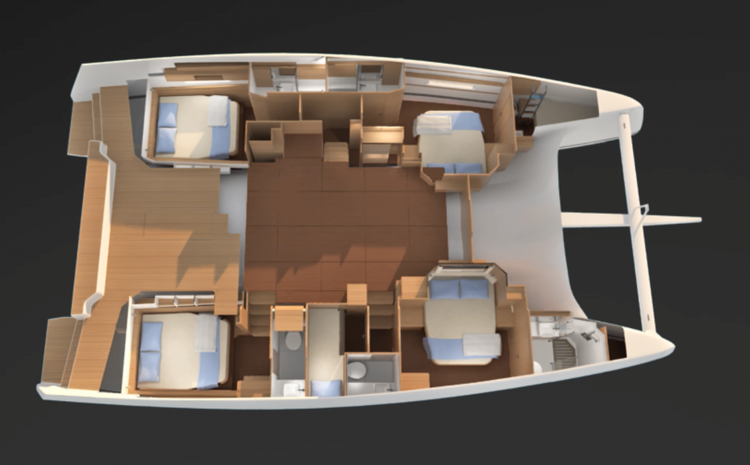 Dufour 48 Catamaran - 5 + 2 cab — photo 3