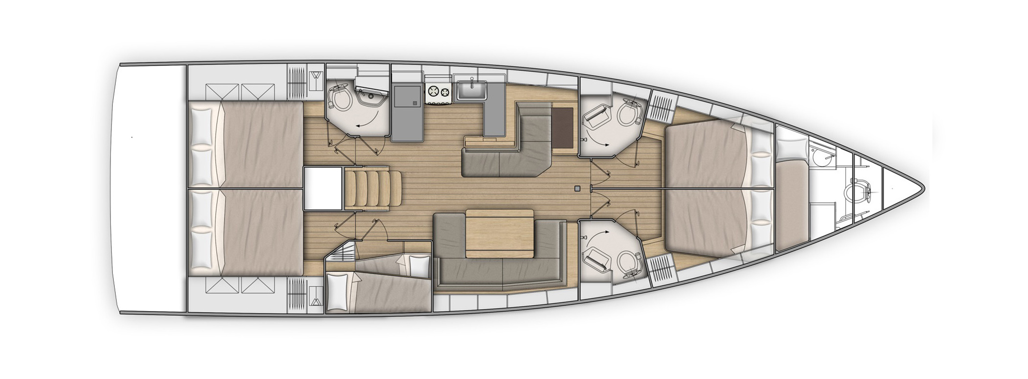 Oceanis 51.1 - 5 + 1 cab. — photo 11