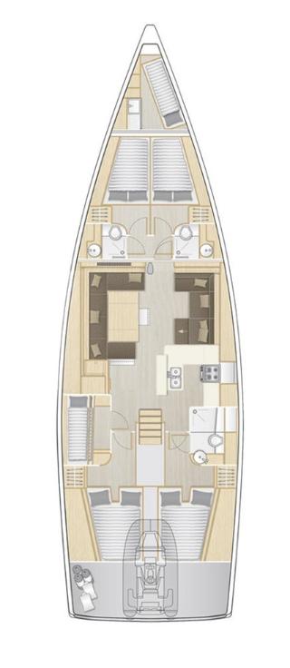Hanse 588 - 5 + 1 cab. — photo 2