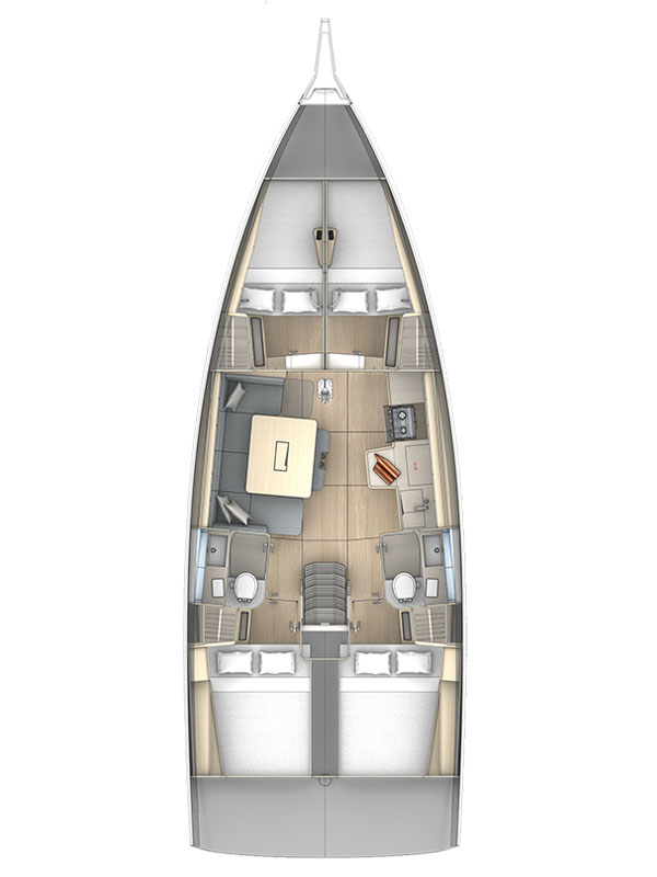 Dufour 41 - 4 cab. — photo 2