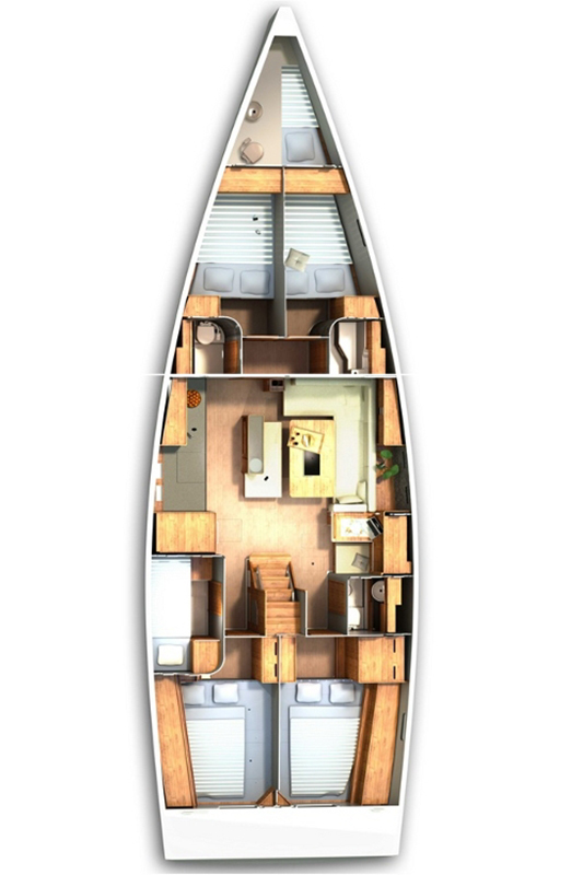 Hanse 505 - 5 + 1 cab. — photo 1