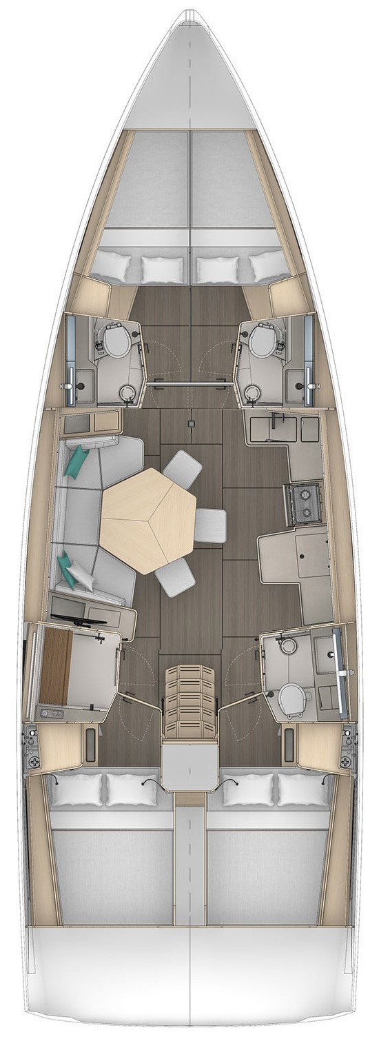 Dufour 44 - 4 cab — photo 2