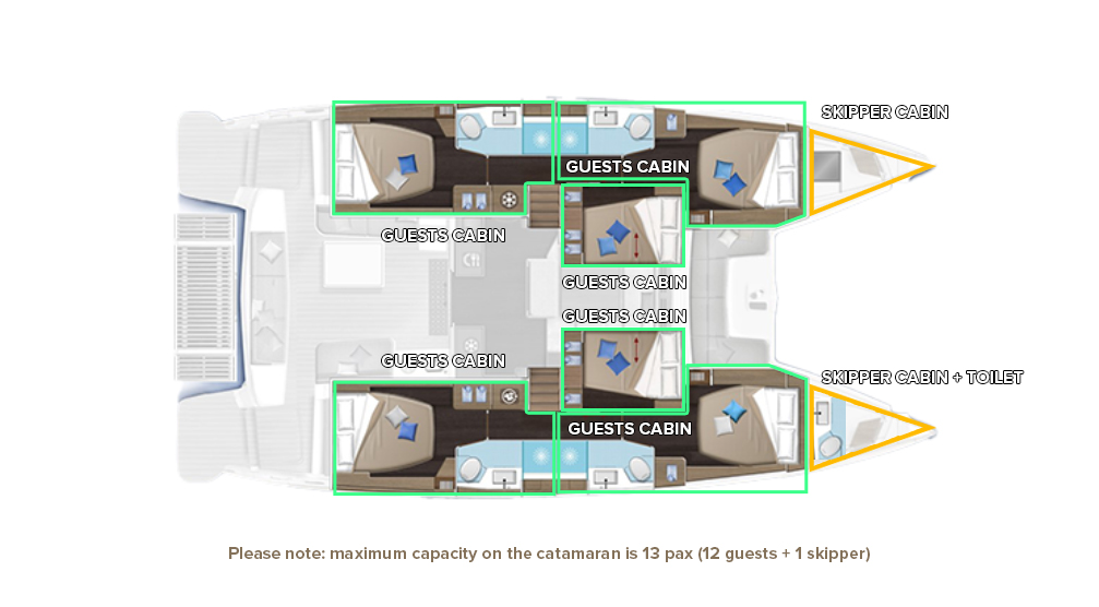 Lagoon 51 - 6 + 1 cab. — photo 9