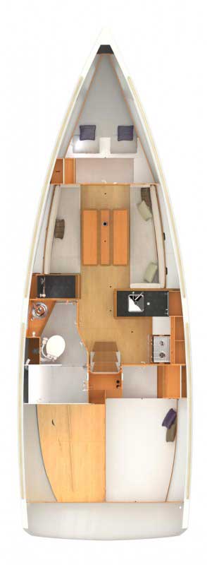 Sun Odyssey 349 - 2 cab. — photo 2