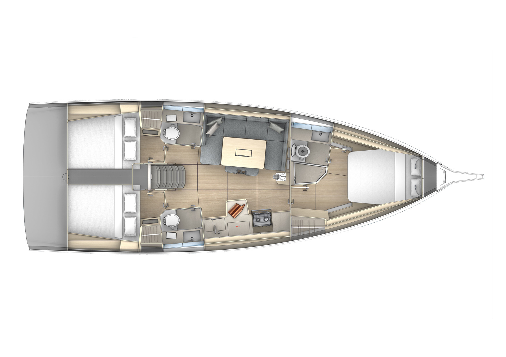 Dufour 41 - 3 cab. — photo 10