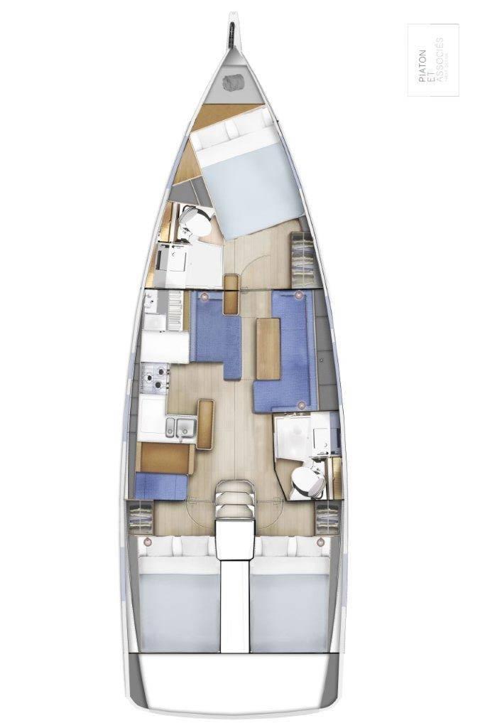 Sun Odyssey 410 - 3 cab. — photo 2