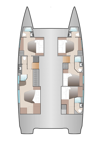 Fountaine Pajot Aura 51 - 5 + 1 cab. — photo 36