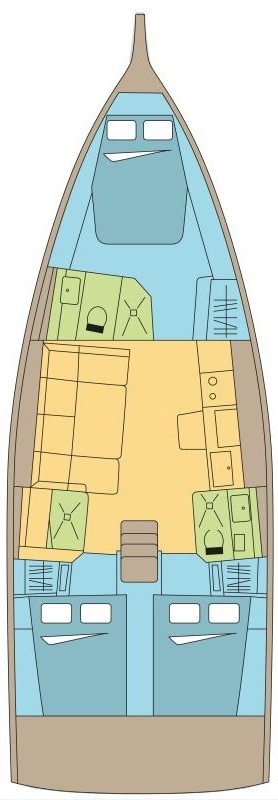 Dufour 41 - 3 cab. — photo 2