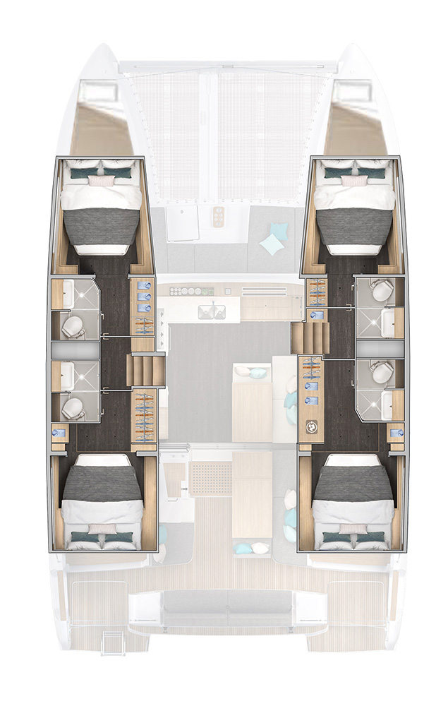 Lagoon 43 - 4 + 2 cab. — photo 2