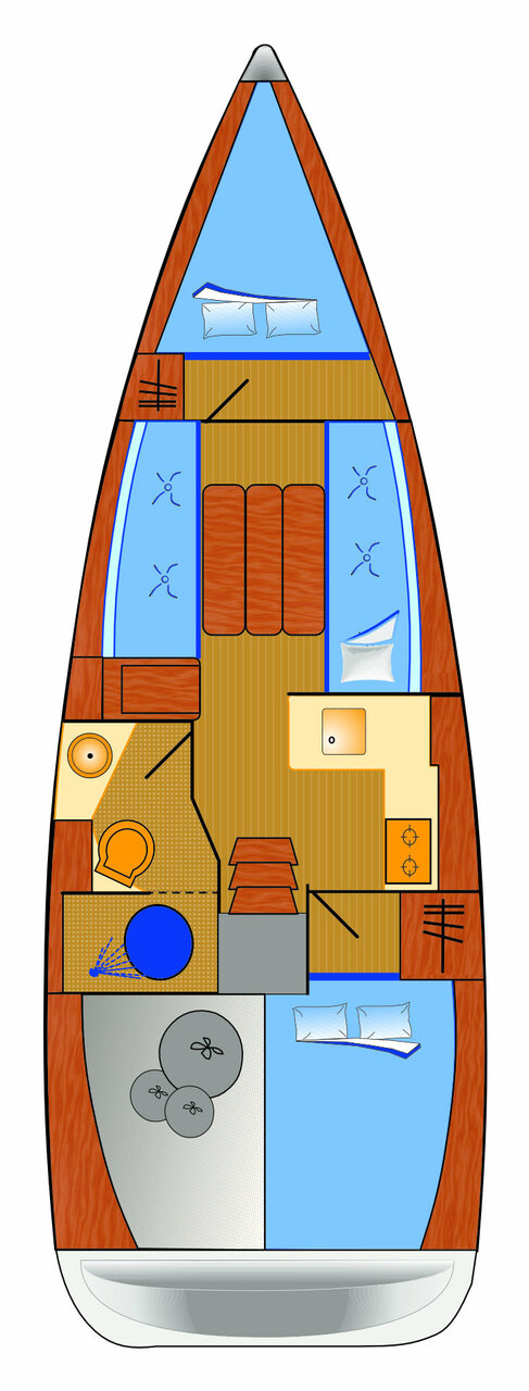 Sun Odyssey 349 - 2 cab. — photo 2