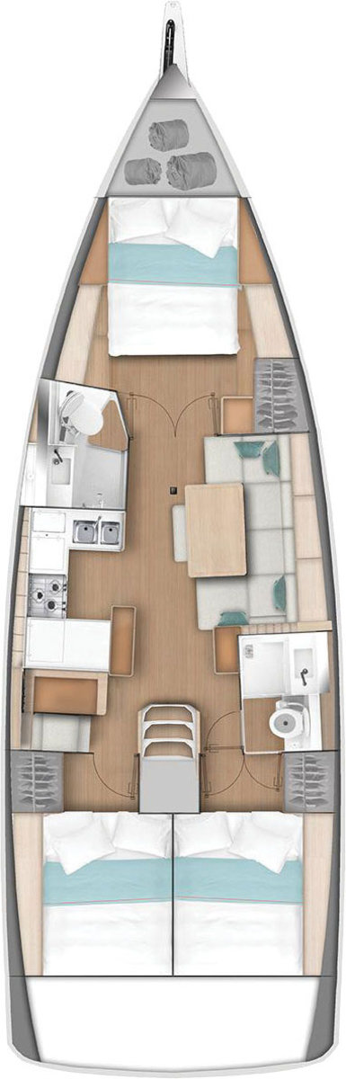 Sun Odyssey 440 - 3 cab. — photo 2