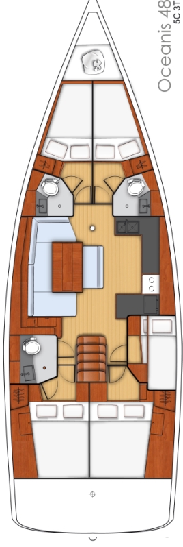 Oceanis 48 - 5 cab. — photo 2