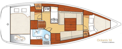 Oceanis 34 - 2 cab. — photo 2