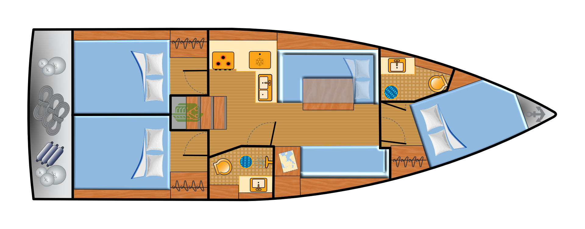 Sun Odyssey 380 - 3 cab. — photo 2