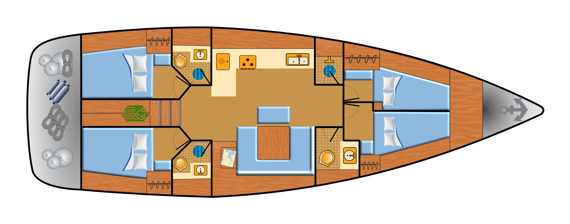 Bavaria Cruiser 45 - 4 cab. — photo 2