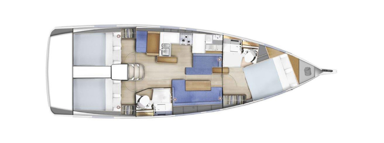 Sun Odyssey 410 - 3 cab. — photo 2