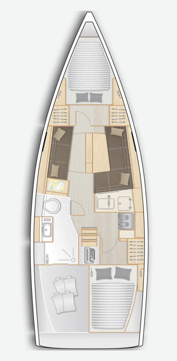Hanse 348 - 2 cab. — photo 2