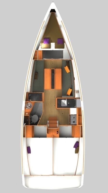 Sun Odyssey 349 - 3 cab. — photo 2