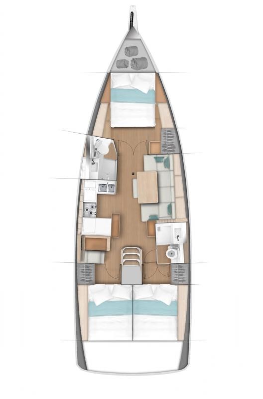 Sun Odyssey 440 - 3 cab. — photo 2