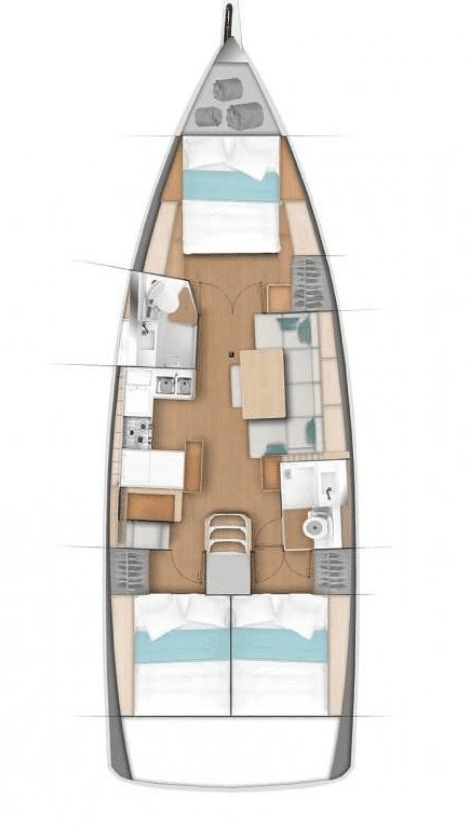 Sun Odyssey 490 - 3 cab. — photo 2