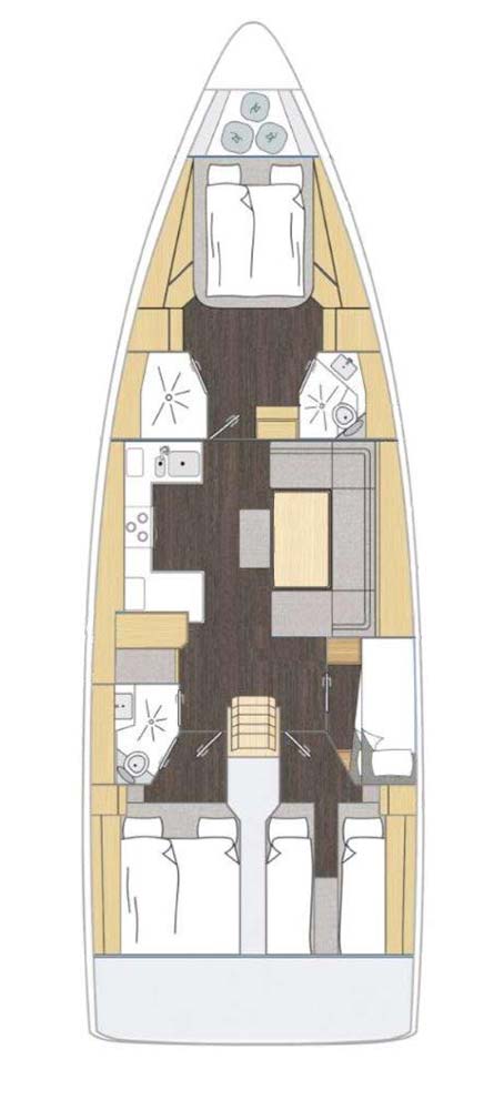 Bavaria C46 - 4 cab. — photo 17
