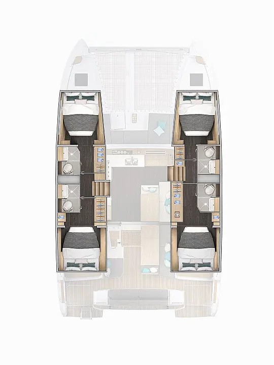 Lagoon 43 - 4 + 2 cab. — photo 3