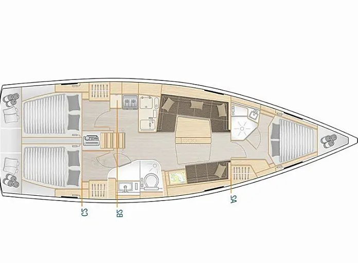 Hanse 418 - 3 cab. — photo 2