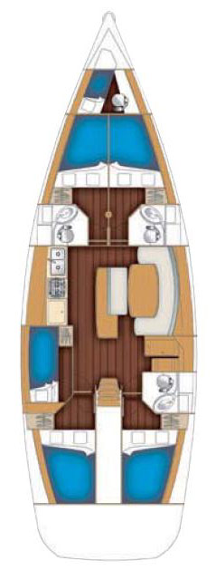 Cyclades 50.5 - 5 + 1 cab. — photo 2